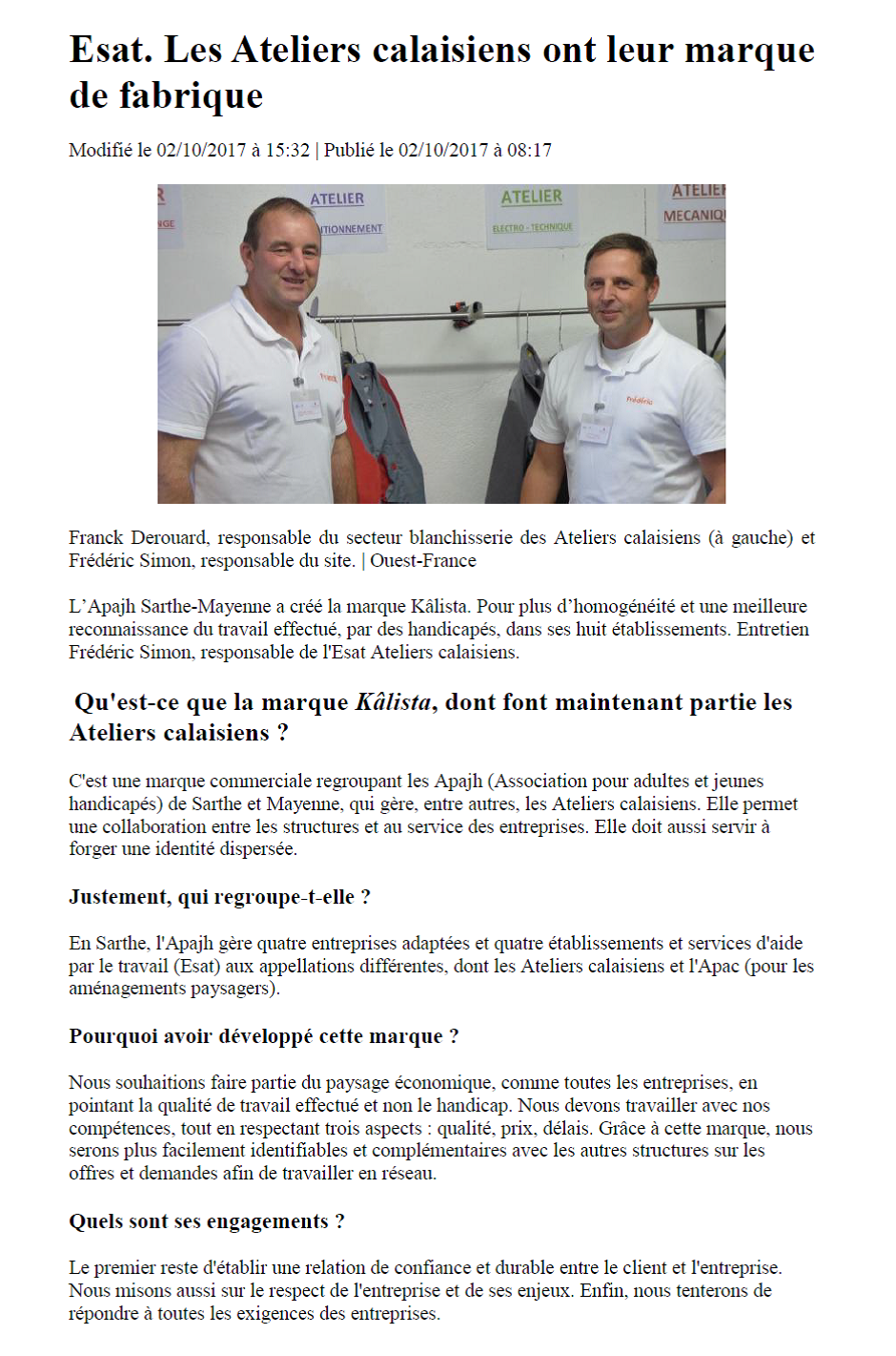 ouest france 02 octobre 2017